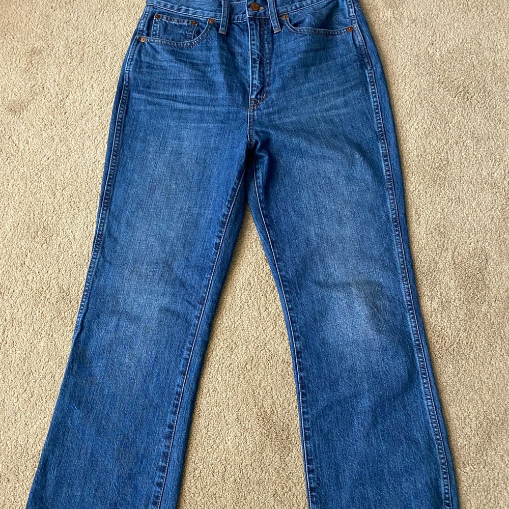 Madewell Women's Blue Boot Crop Jeans